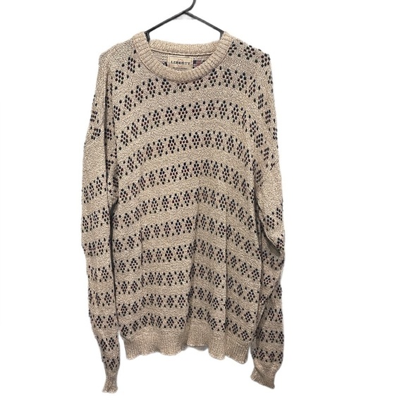 Old Glory Other - Vintage 90’s Men’s Liberty by Old Glory Sweater Blue Red Green Tan Size XLT